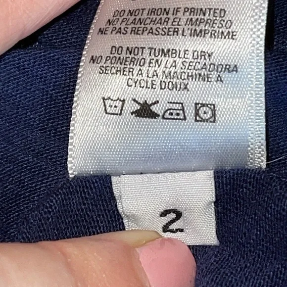 Sundry Supima Cotton Navy Blue Short Sleeve Graphic Tee Sz. 2 - Picture 12 of 12